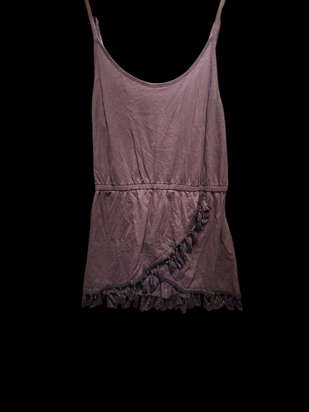 Victoria's Secret Black Fringe Mini Swimsuit Cover